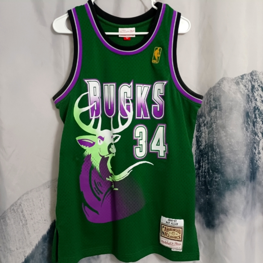 COPY - Mitchell & Ness Ray Allen Milwaukee Bucks  Jersey